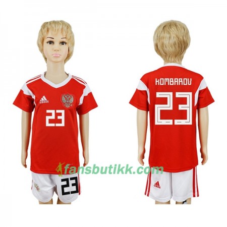 Fotball-VM 2018 Russland drakt Kombarov 23 Barn Hjemmetrøye